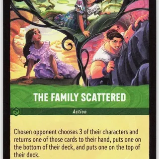 Disney Lorcana: Wilds Unknown SUPER RARE The Family Scattered #97/204
