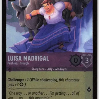 Disney Lorcana: Wilds Unknown COMMON FOIL Luisa Madrigal - Pushing Through #62/204