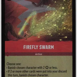 Disney Lorcana: Wilds Unknown UNCOMMON FOIL Firefly Swarm #130/204