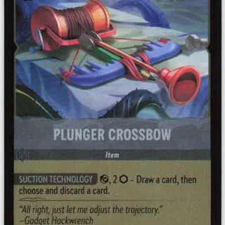 Disney Lorcana: Wilds Unknown COMMON FOIL Plunger Crossbow #200/204