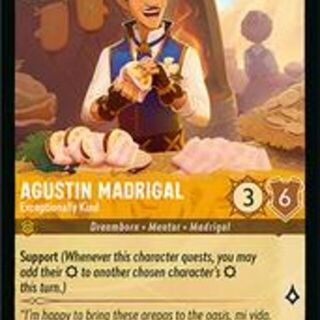 Disney Lorcana: Wilds Unknown COMMON FOIL Agustin Madrigal - Exceptionally Kind #6/204