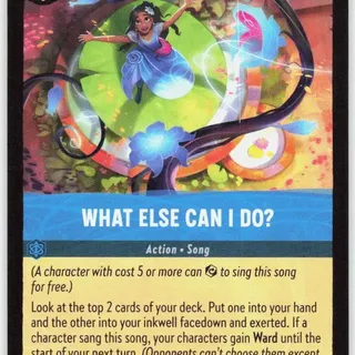 Disney Lorcana: Wilds Unknown RARE What Else Can I Do? #163/204