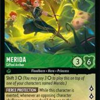 Disney Lorcana: Wilds Unknown RARE Merida - Gifted Archer #89/204