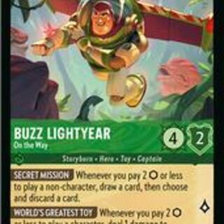 Disney Lorcana: Wilds Unknown RARE Buzz Lightyear - On The Way #85/204