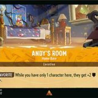 Disney Lorcana: Wilds Unknown RARE Andy's Room - Home Base #34/204