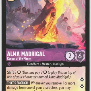 Disney Lorcana: Wilds Unknown RARE Alma Madrigal - Keeper Of The Flame #58/204