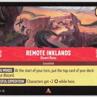 Disney Lorcana: Wilds Unknown RARE Remote Inklands - Desert Ruins #135/204