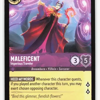 Disney Lorcana: Wilds Unknown RARE Maleficent - Imperious Traveler #55/204