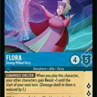 Disney Lorcana: Wilds Unknown RARE Flora - Strong Willed Fairy #141/204