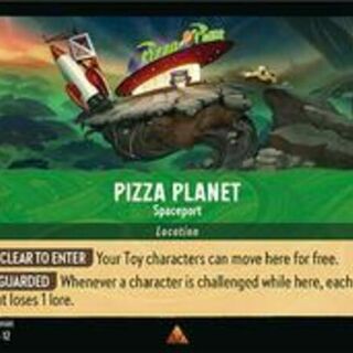 Disney Lorcana: Wilds Unknown RARE Pizza Planet - Spaceport #102/204