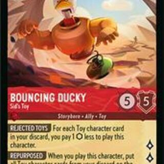 Disney Lorcana: Wilds Unknown RARE Bouncing Ducky - Sid's Toy #120/204