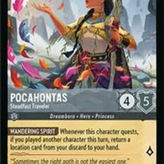 Disney Lorcana: Wilds Unknown RARE Pocahontas - Steadfast Traveler #171/204