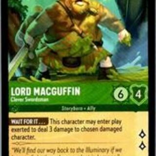 Disney Lorcana: Wilds Unknown UNCOMMON Lord Macguffin - Clever Swordsman #78/204