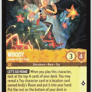 Disney Lorcana: Wilds Unknown UNCOMMON Woody - Leader Of The Toys #21/204