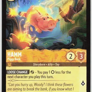 Disney Lorcana: Wilds Unknown UNCOMMON Hamm - Piggy Bank #11/204