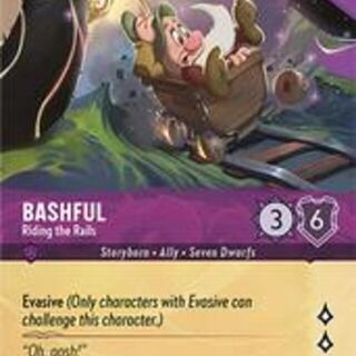 Disney Lorcana: Wilds Unknown COMMON FOIL Bashful - Riding The Rails #39/204