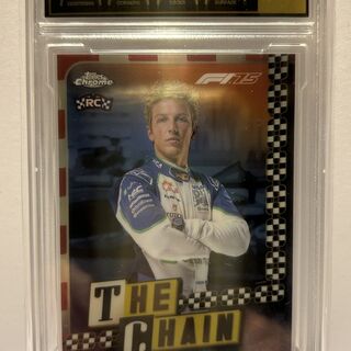 Topps F1 Chrome 2025: The Chain - Liam Lawson Rookie Card #CH-6 PCG 10