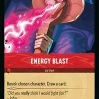 Disney Lorcana: Azurite Sea RARE FOIL Energy Blast #131/204