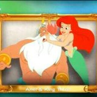 Topps Disney 2026 Neon: Family First - Ariel & King Triton #FF-19