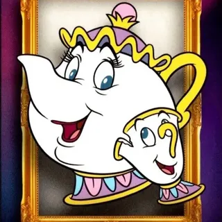 Topps Disney 2026 Neon: Family First - Mrs Potts & Chip #FF-31