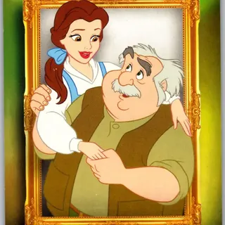 Topps Disney 2026 Neon: Family First - Belle & Maurice #FF-13