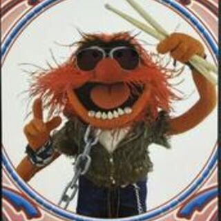 Topps Disney 2026 Neon: The Muppets Puzzle - Animal #MP-1