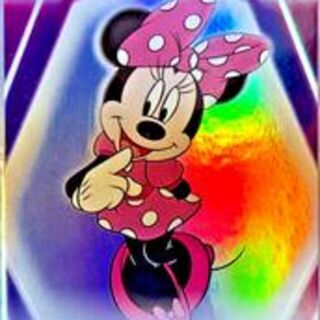 Topps Disney 2026: Neon - Minnie Mouse #199 Rainbow Foilboard