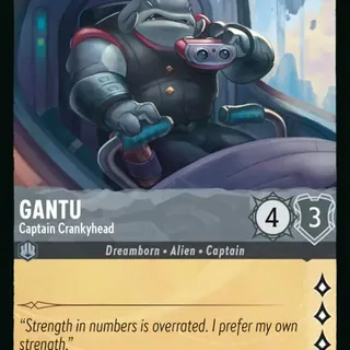 Disney Lorcana: Azurite Sea RARE Gantu - Captain Crankyhead #189/204