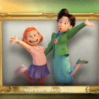 Topps Disney 2026 Neon: Family First - Mei Lee & Ming Lee #FF-28