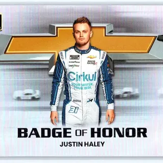 Justin Haley #10 2024 Donruss NASCAR Badge of Honor