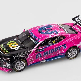 Brad Jones Racing Middy’s Electrical #14 Bryce Fulwood Chevrolet Camaro ZL1 - 2024 Supercars Championship Season - Authentic Collectables 1/43