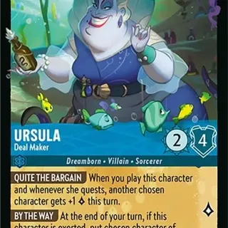 Disney Lorcana: Wilds Unknown LEGENDARY Ursula - Deal Maker #161/204