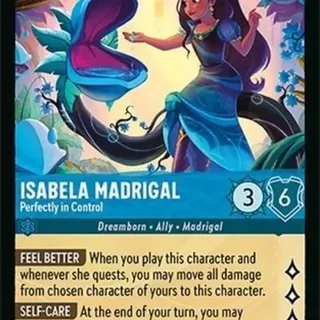 Disney Lorcana: Wilds Unknown SUPER RARE Isabela Madrigal - Perfectly In Control #153/204