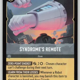 Disney Lorcana: Wilds Unknown RARE Syndrome's Remote #201/204