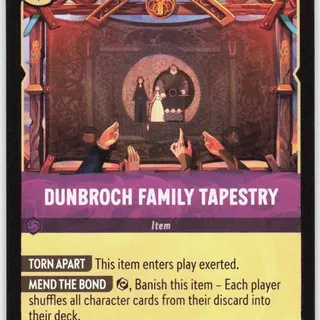 Disney Lorcana: Wilds Unknown RARE Dunbroch Family Tapestry #67/204