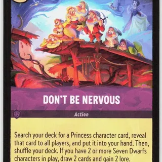 Disney Lorcana: Wilds Unknown RARE Don't Be Nervous #65/204