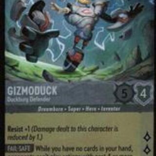 Disney Lorcana: Wilds Unknown RARE FOIL Gizmoduck - Duckburg Defender #193/204