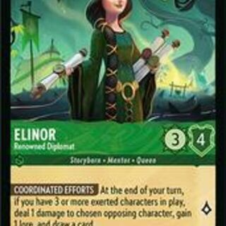 Disney Lorcana: Wilds Unknown SUPER RARE Elinor - Renowned Diplomat #86/204
