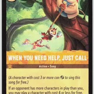 Disney Lorcana: Wilds Unknown RARE When You Need Help, Just Call #32/204