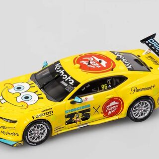 Brad Jones Racing Pizza Hut #96 Macauley Jones SpongeBob SquarePants Chevrolet Camaro ZL1 - 2024 Melbourne SuperSprint (AGP) - Authentic Collectables 1/43