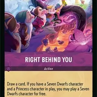 Disney Lorcana: Wilds Unknown UNCOMMON Right Behind You #64/204