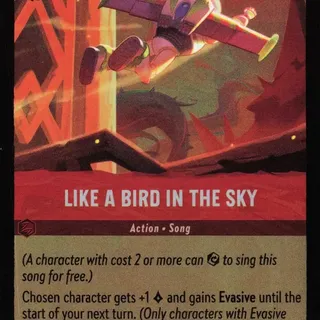 Disney Lorcana: Wilds Unknown COMMON FOIL Like A Bird In The Sky #131/204