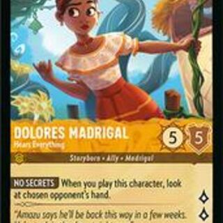 Disney Lorcana: Wilds Unknown COMMON FOIL Dolores Madrigal - Hears Everything #9/204