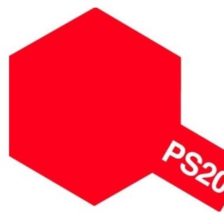 Tamiya Spray for Polycarbonate PS-20 FLUORESCENT RED