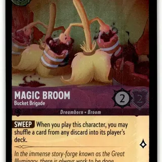 Disney Lorcana: The First Chapter COMMON FOIL Magic Broom - Bucket Brigade #47/204