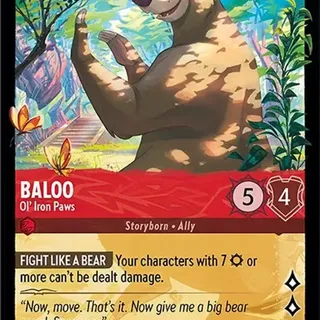 Disney Lorcana: Archazia's Island LEGENDARY Baloo - OL' Iron Paws #142/204