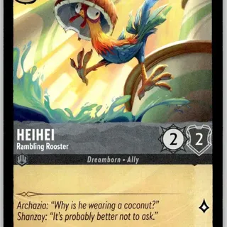 Disney Lorcana: Archazia's Island COMMON FOIL HeiHei - Rambling Rooster #185/204