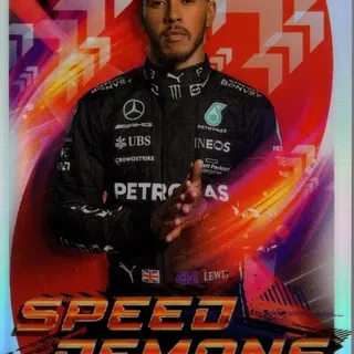 Lewis Hamilton #SD-LH 2022 Topps Chrome Formula 1 Speed Demons