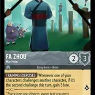 Disney Lorcana: Archazia's Island RARE Fa Zhou - War Hero #188/204
