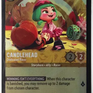 Disney Lorcana: Archazia's Island COMMON FOIL Candlehead - Dedicated Racer #17/204